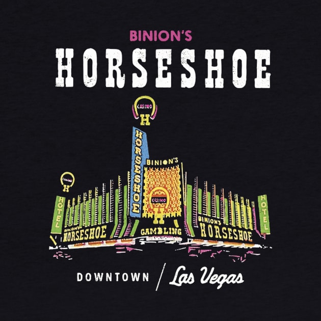 Binion's Horseshoe Hotel Casino Vintage Retro Las Vegas by Ghost Of A Chance 